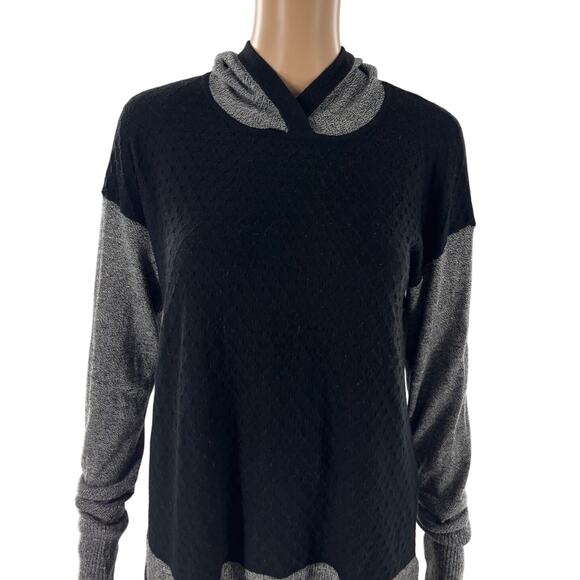 Smartwool Shadow Gray Pine Black Hooded Pullover Sweater - Picture 5 of 12